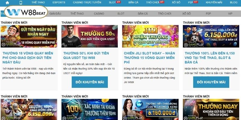 Khuyến mãi đa dạng cập nhật thường xuyên dành cho thành viên NC88