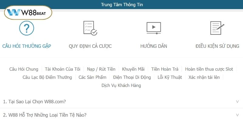 Trung tâm thông tin - Nơi giải đáp mọi vấn đề của người chơi