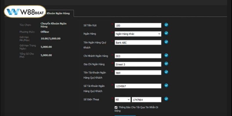 Rút tiền về tài khoản ngân hàng một cách nhanh chóng, tiện lợi